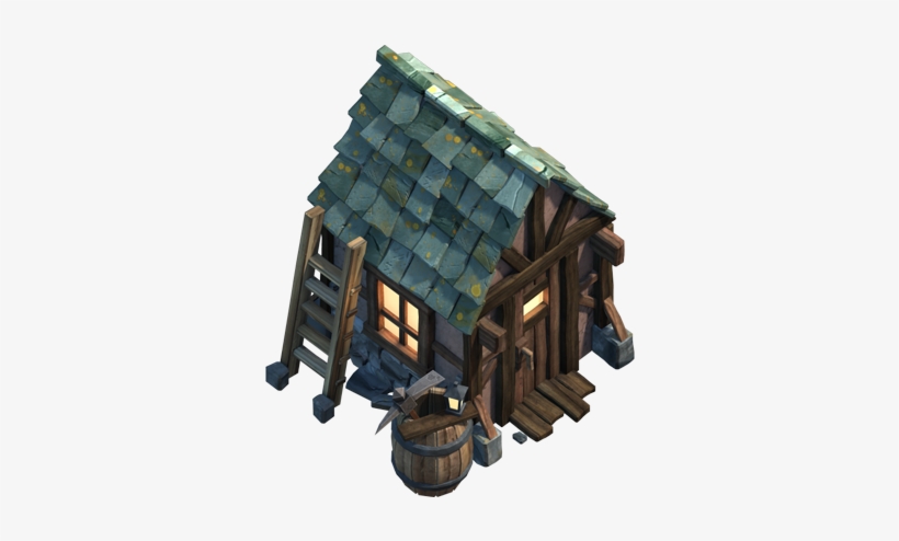 Building Size, Mana Gained When Destroyed, Hitpoints - House, transparent png download