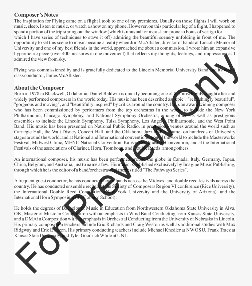 Daniel Baldwin - Abandoned Funhouse Violin Sheet Music, transparent png download