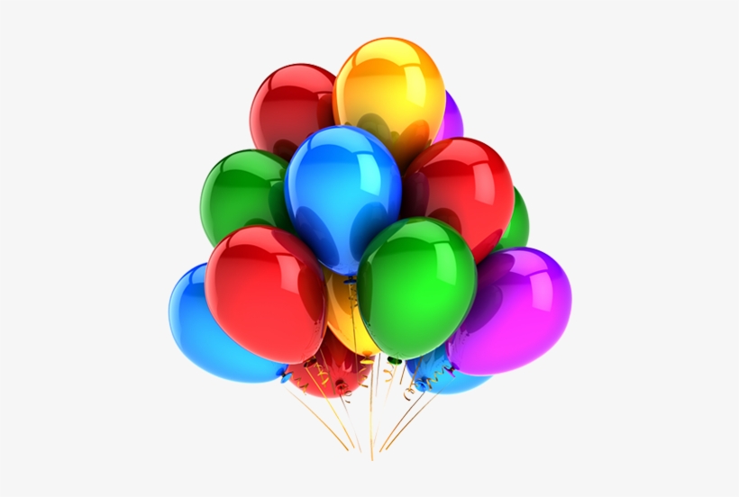 Baloes - Blue And Purple Balloons, transparent png download
