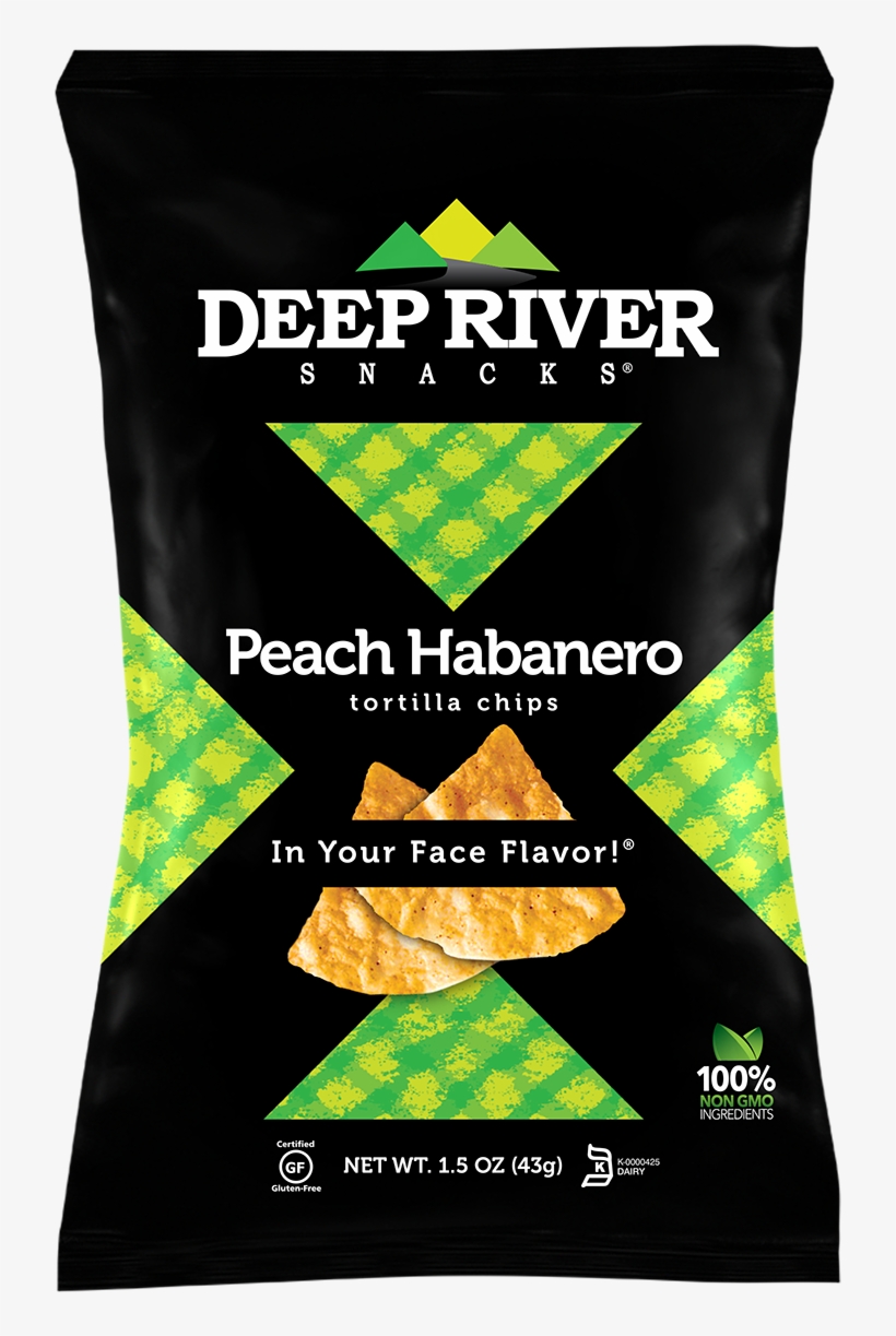 Deep River Snacks Tortilla Chips Peach Habanero - Deep River Peach Habanero Tortilla Chips 1.5 Oz Bags, transparent png download