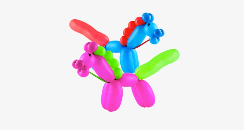 São Balões Do Tipo Palito Modelados Em Diversas Formas, - Balloon Twisting Horse, transparent png download