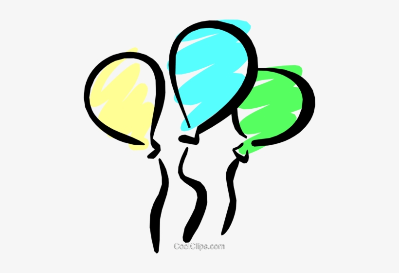 Balões De Festa Livre De Direitos Vetores Clip Art - Geburtstagsbilder Für Einladungen, transparent png download