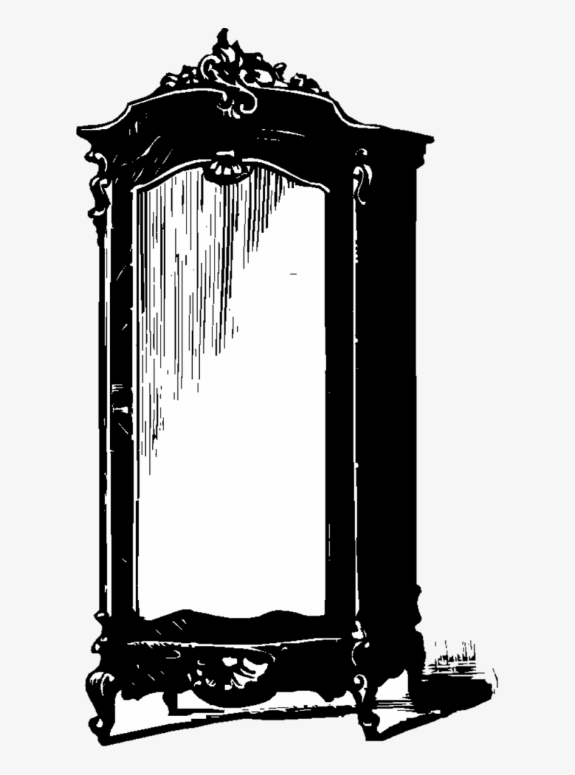 How To Remove Spray Paint From Glass- Mirror Cleaning - Mirror Vintage Illustration, transparent png download