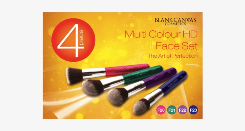 Blank Canvas Multi Colour 4 Piece Set 36b - Color, transparent png download