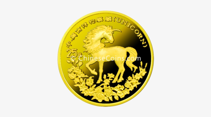 1994 25y Gold Unicorn Coin Rev - Unicorn, transparent png download