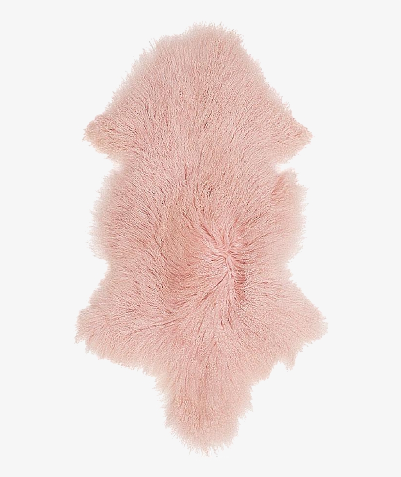 Sheepskin Throw Rug Pink Blush Bed Linen Mongolian - Sheepskin, transparent png download