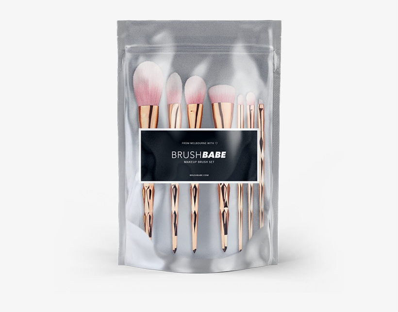 Brushbabe Rose Gold Unicorn Makeup Brushes Brushbabe - Makeup Brush, transparent png download