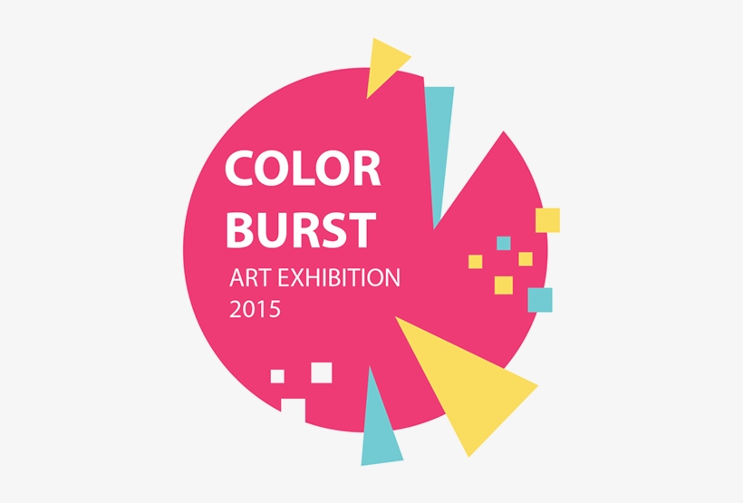 Color Burst Art Exhibition 2015 On Behance - Graphic Design, transparent png download