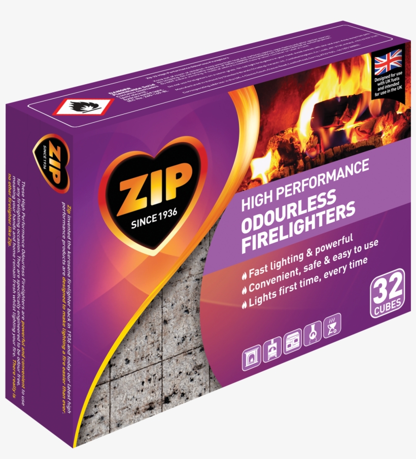 Odourless Block - Zip Firelighters, transparent png download