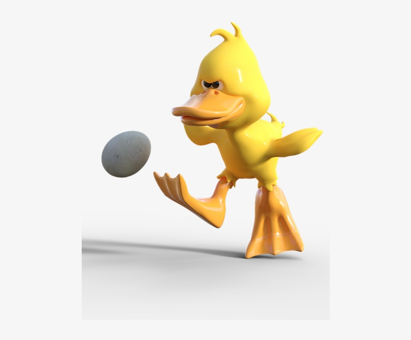 Egg, Duck, Easter, Shoot, Shot, Football, Cartoon - Sinecure, transparent png download