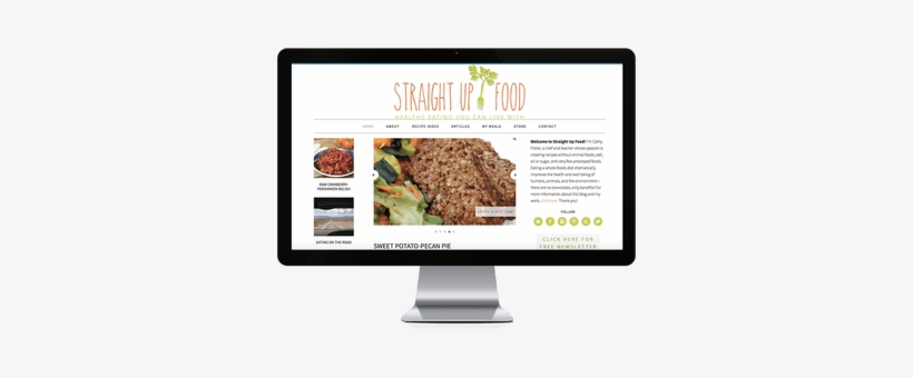 Straight Up Food - Web Design, transparent png download