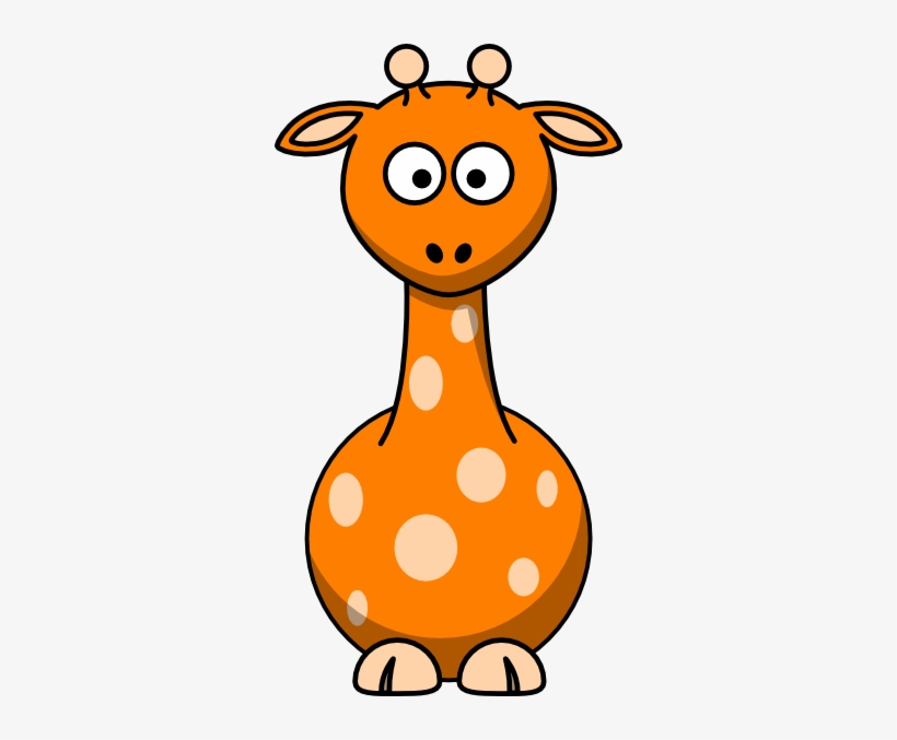 Orange Giraffe Clip Art - Water Animals Clip Arts Black And White, transparent png download