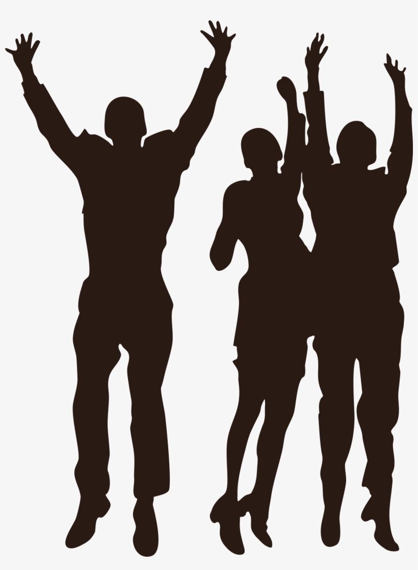Silhouette Team Jumping Woman 1221445 - Diabetes Blood Glucose 3 Year Journal: The Easy Way, transparent png download