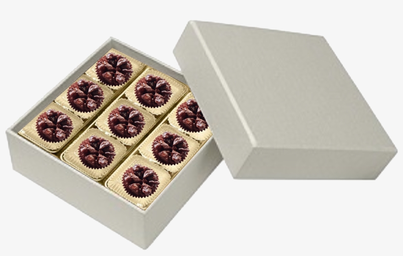 Square Pearl 9 Piece Of Macadamia Nuts Lava Rock - Giri Choco, transparent png download