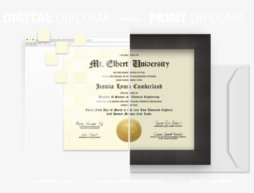Award Diplomaprint Graphic - Diploma, transparent png download
