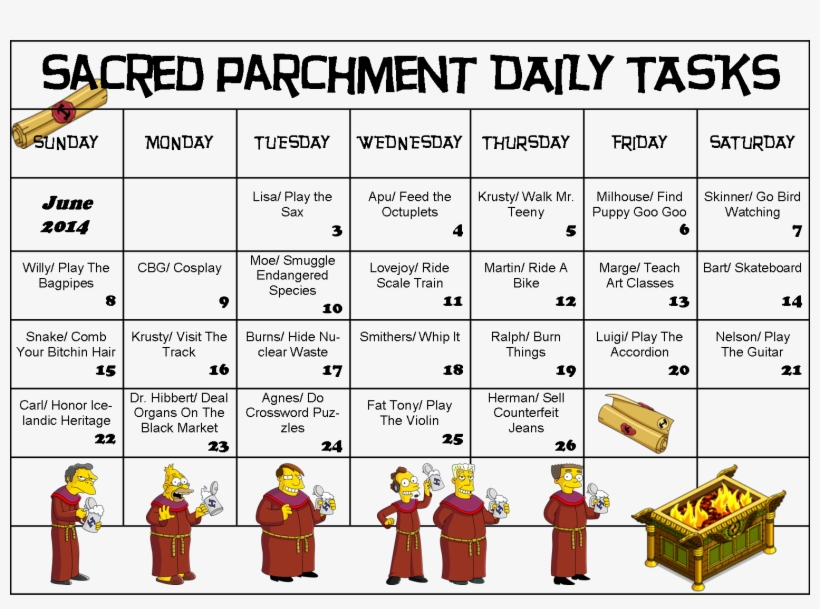 Daily Scroll Calendar - Retired Teacher Rectangle Magnet, transparent png download