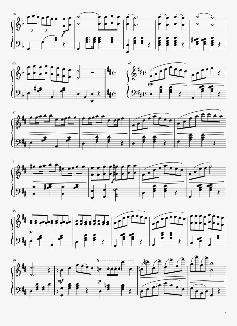 Confetti Y Serpentinas Sheet Music Composed By José - Kaine Salvation Piano Sheet, transparent png download
