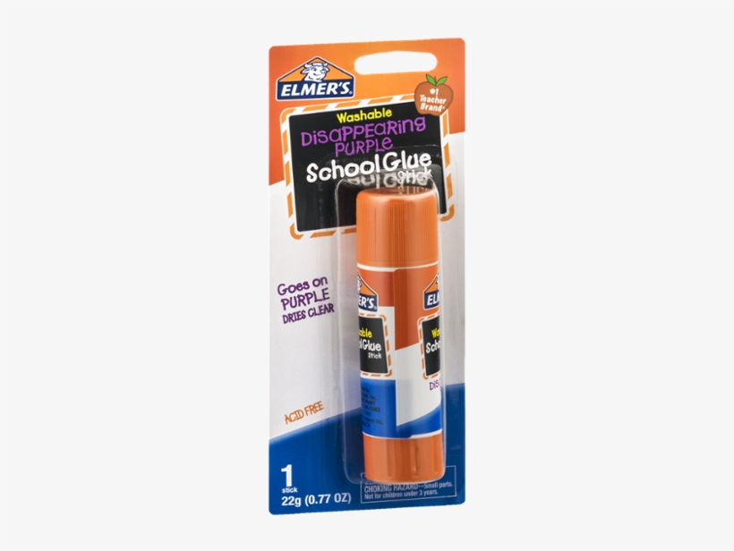 Elmer's Disappearing Purple School Glue Stick, 0.77, transparent png download