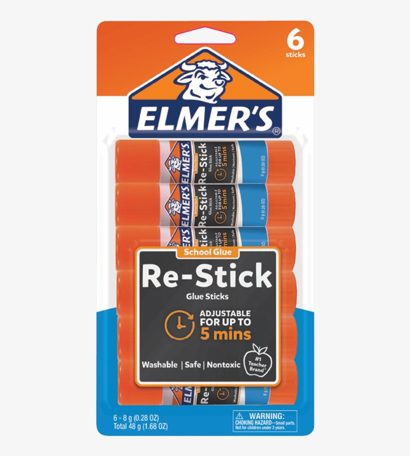 Elmer's® Re-stick Glue Sticks 8 G - Elmers Slime Starter Kit Each, transparent png download