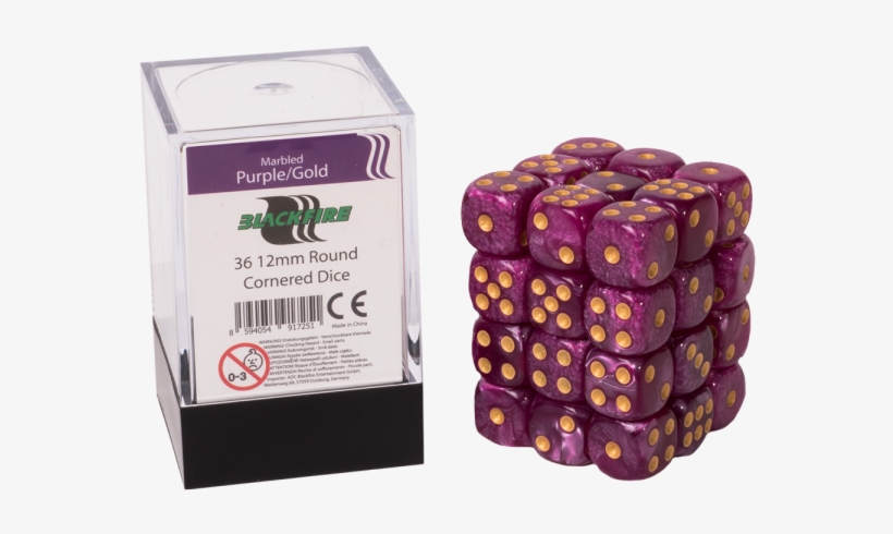 Blackfire Dice Cube Ā€“ 12mm D6 36 Dice Set Ā€“ Marbled - Blackfire Dice Cube - 12mm D6 36 Dice Set - Marbled, transparent png download