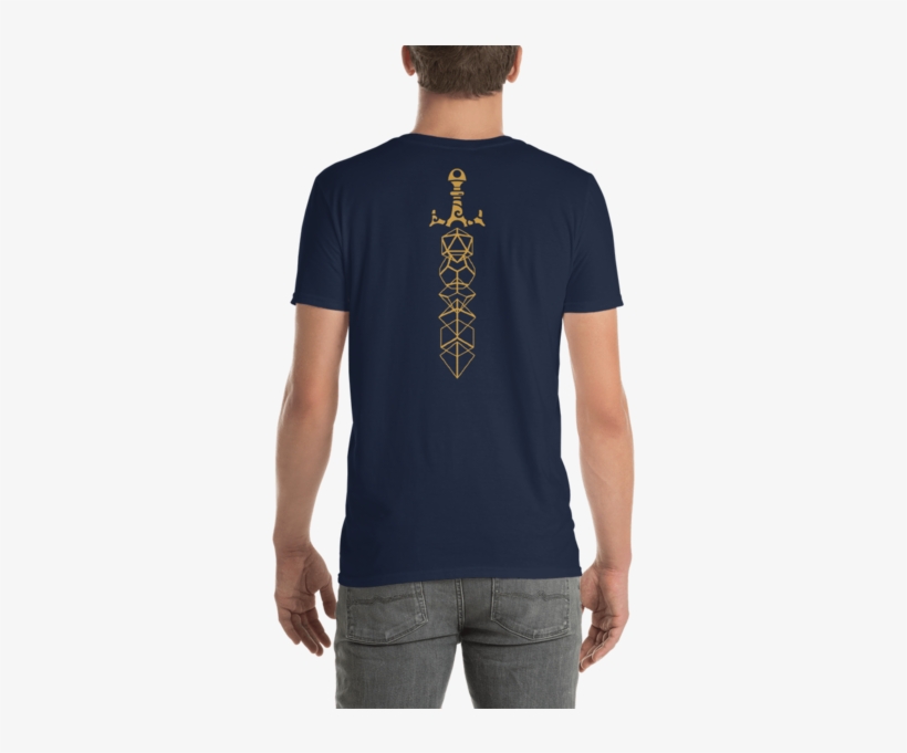 Gold Dice Sword Rpg Shirt - Ralph Lauren T Shirt Navy, transparent png download