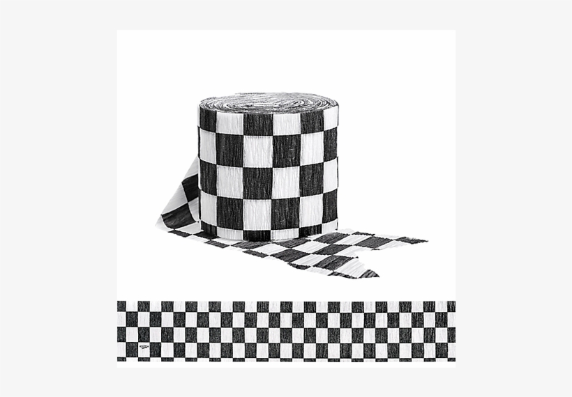 Checkered Flag Crepe Party Streamers - Ben & Jerry's, transparent png download