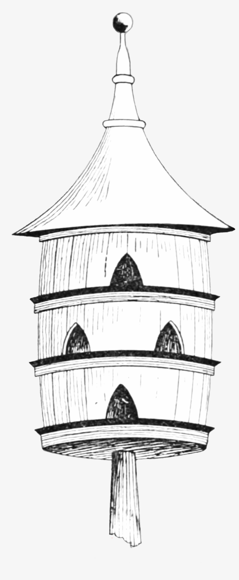 Barrel Birdhouse Drawing - Drawing, transparent png download