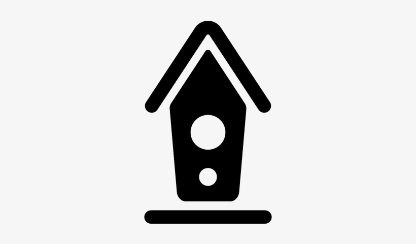 Birdhouse Vector - Birdhouse In Black And White Png, transparent png download