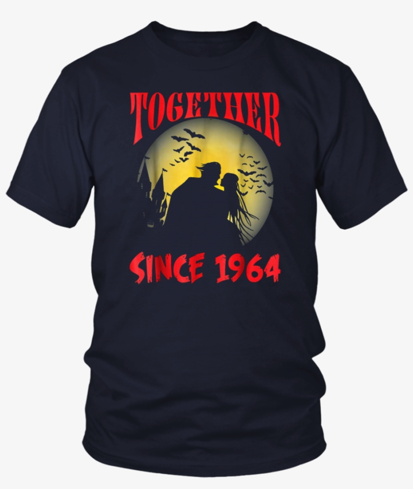 Scary Moon Bat Monster Couple Tshirt Together Since - Polo Shirt With Fish, transparent png download