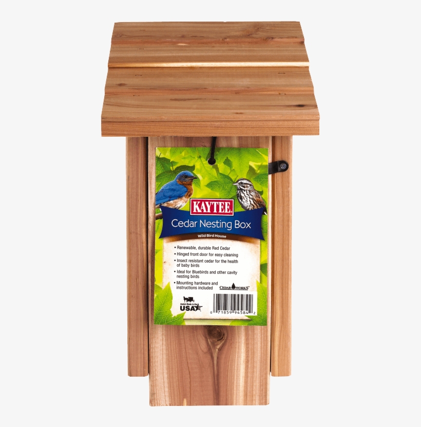 Kaytee Cedar Nesting Box - Kaytee Cedar Nesting Box {bin-2}, transparent png download