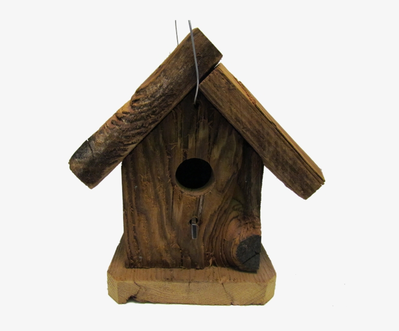 Bird-n-hand Small Rustic Birdhouse, transparent png download