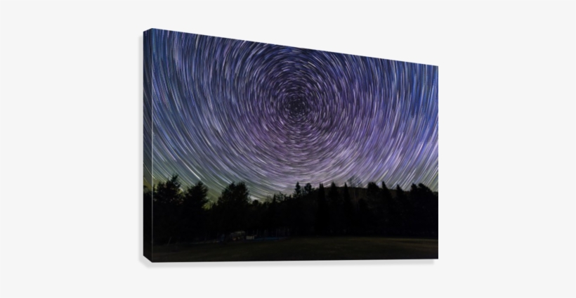 Star Trails Canvas Print - Star Trail, transparent png download