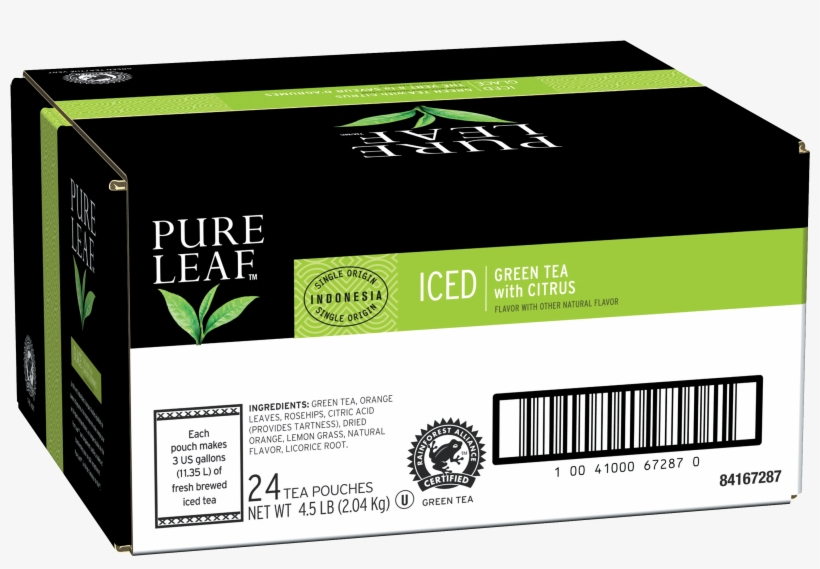 Pure Leafᵀᴹ Iced Loose Tea Pouch Green With Citrus - Unilever Food Solutions Pure Leaf Black Peach Tea -, transparent png download