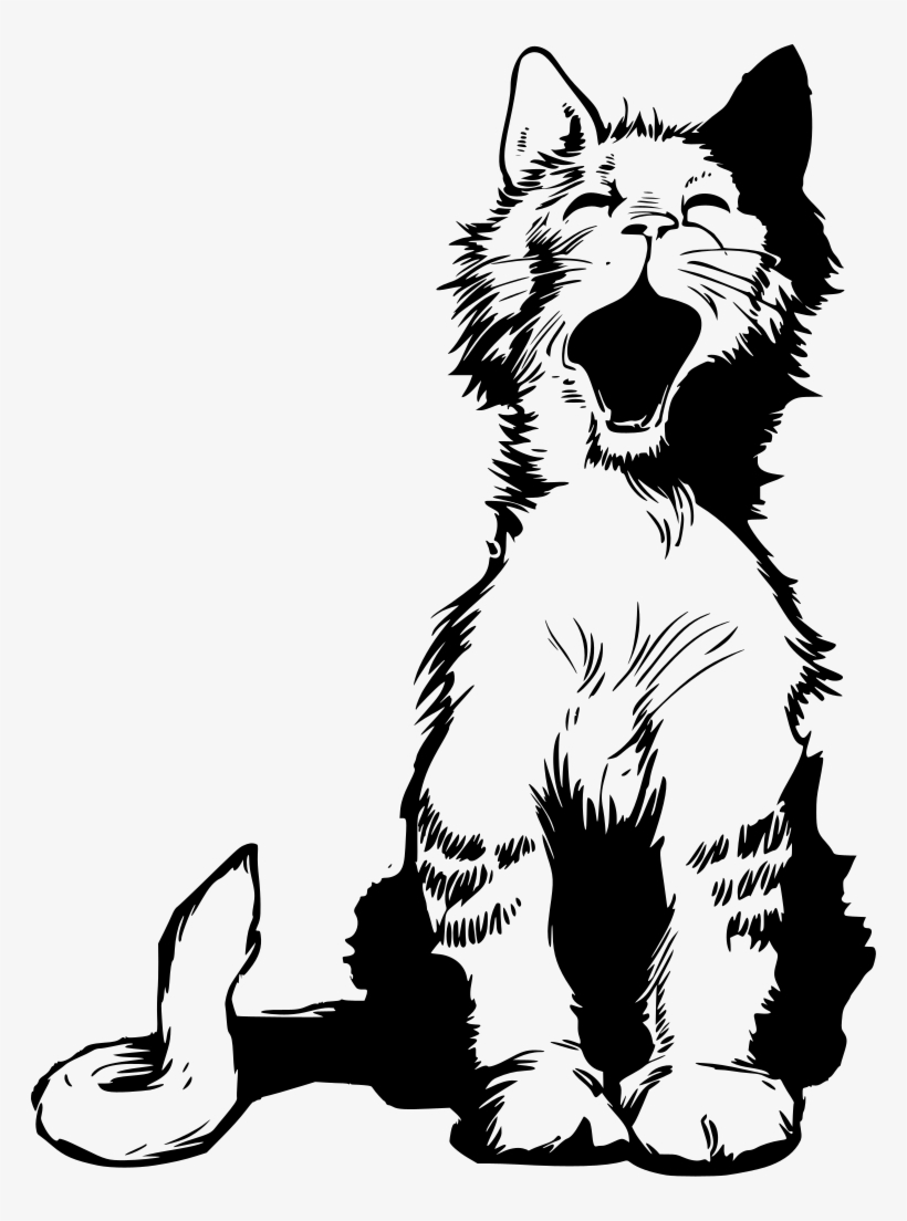 Download Png - Cafepress Cat Meow Clip Art Tile Coaster, transparent png download