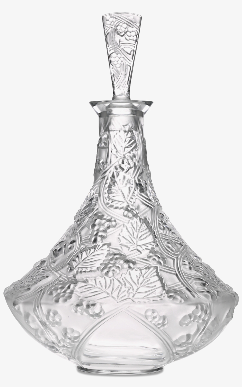 Lalique Crystal Wine Decanter Glass Since Rau Antiques - Decanter, transparent png download
