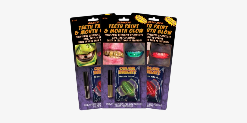 Teeth Paint - Zombie Rot Black Teeth Paint, transparent png download