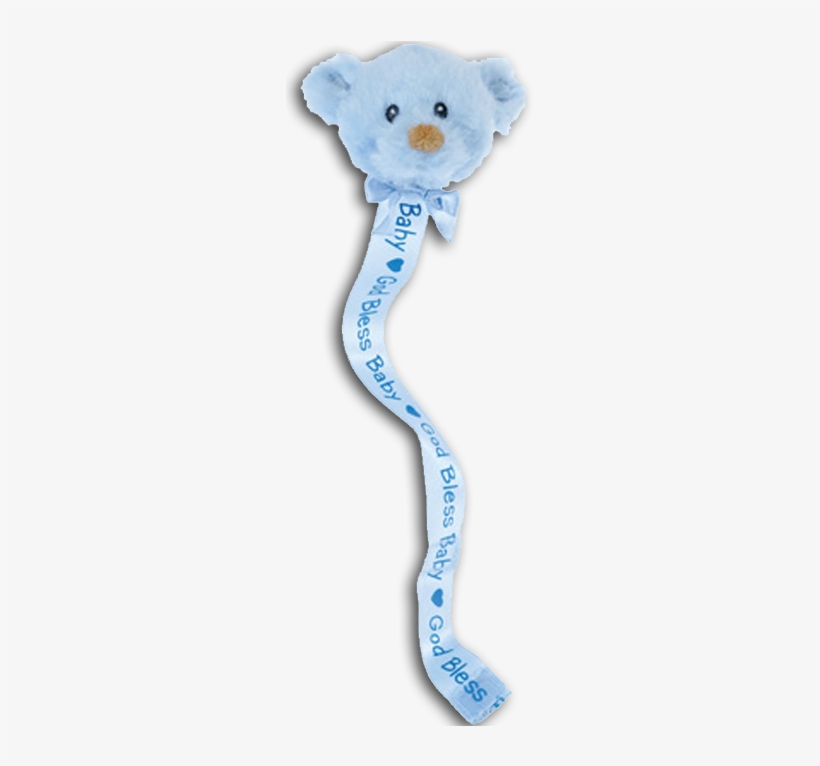 Baby Gund God Bless Baby "praise" Blue Teddy Bear Pacifier - Infant, transparent png download