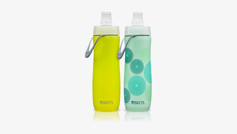 "lightweight And It Comes In A Great Variety Of Colors - Brita Sport Water Filter Bottle, Mint Spiral, 20 Ounce, transparent png download