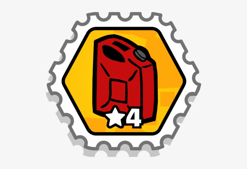 Fuel Rank 4 Stamp For Infobox - Club Penguin Crab Battle Stamp Puffle Launch, transparent png download