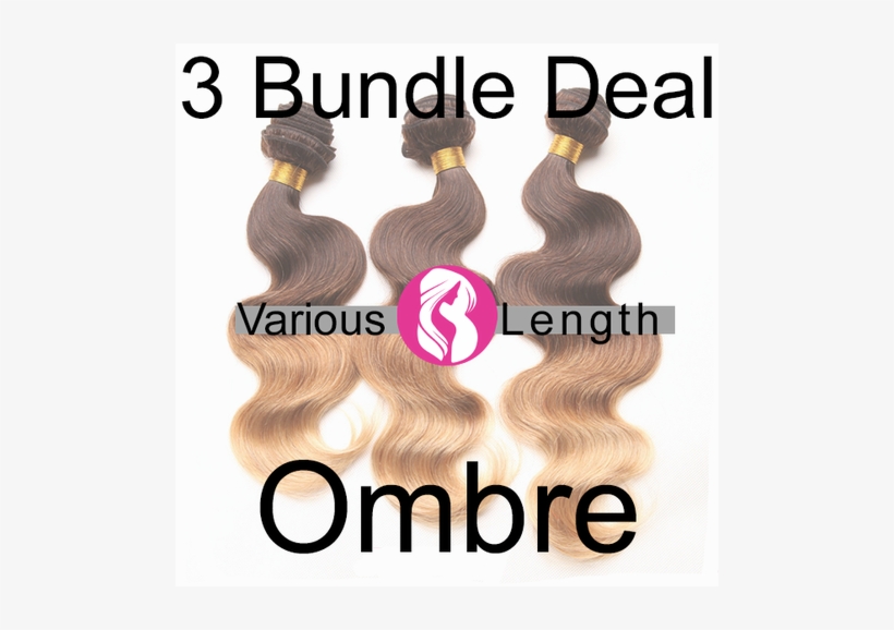 Bundles Of Weave Brazilian Virgin Unprocessed Ombré - Blond, transparent png download