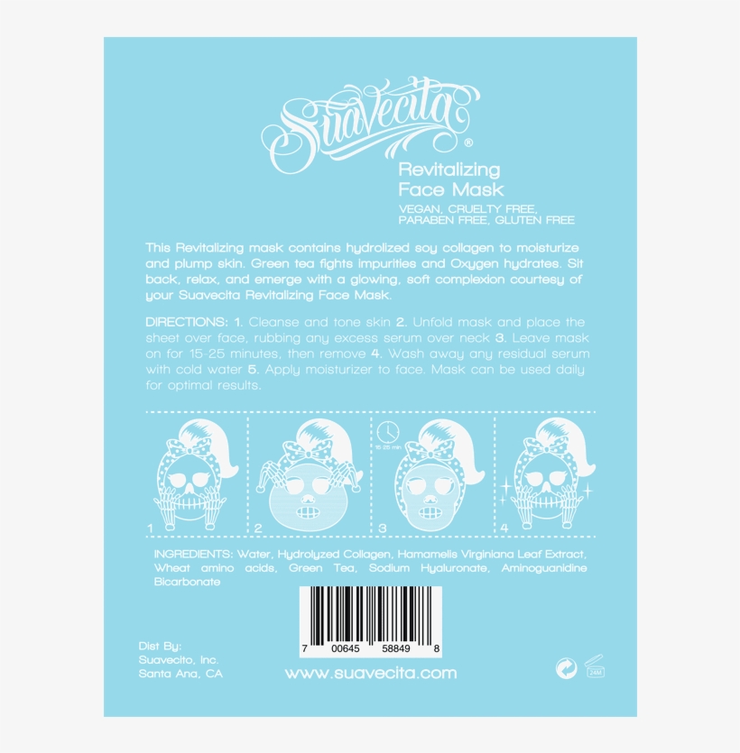 Revitalizing Face Mask - Poster, transparent png download