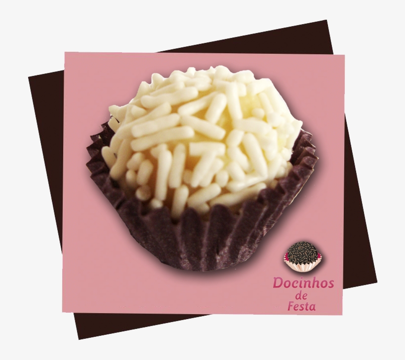 Brigadeiro-branco - Cupcake, transparent png download