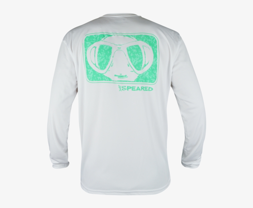 Speared Camo Mask Uv White Performance Shirt - Mask, transparent png download