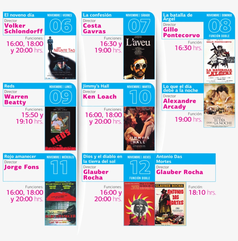 Tres Propuestas De Grandes Maestros Del Cine Político - Flyer, transparent png download