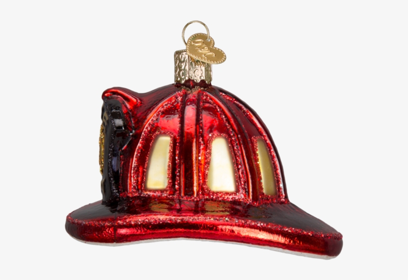 Fireman's Hat Glass Christmas Ornament - Old World Christmas Pacific Blue Tang Tropical Fish, transparent png download