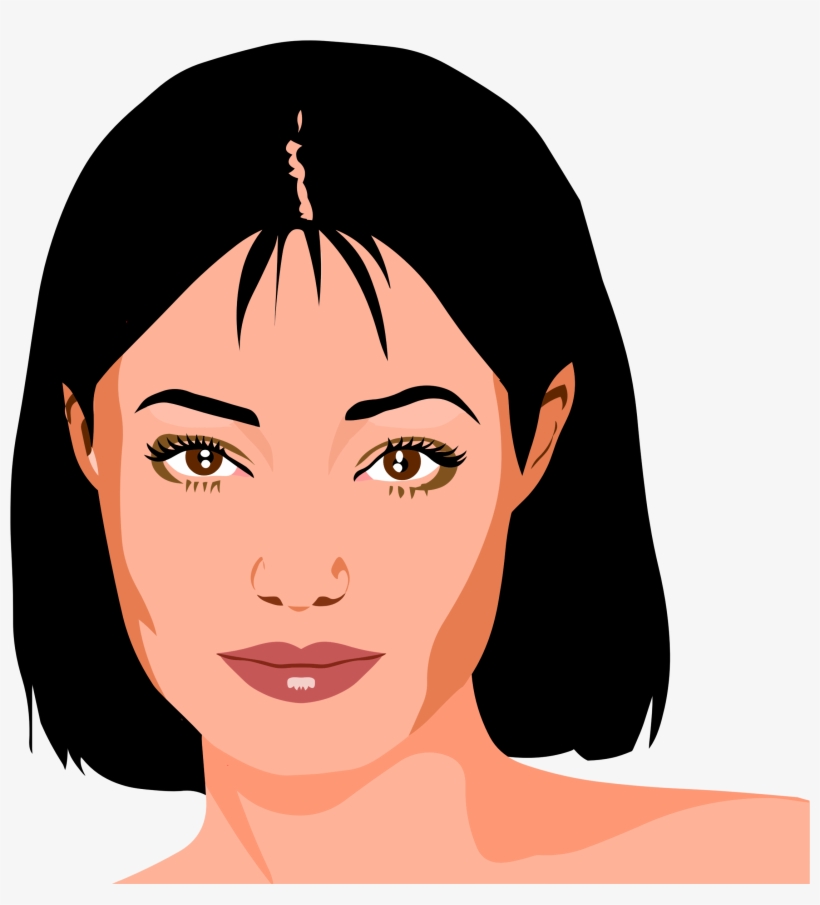 This Free Icons Png Design Of Beautiful Woman's Portrait, transparent png download