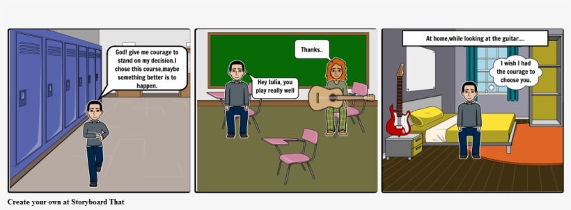 Comic Guitar - Storyboard, transparent png download