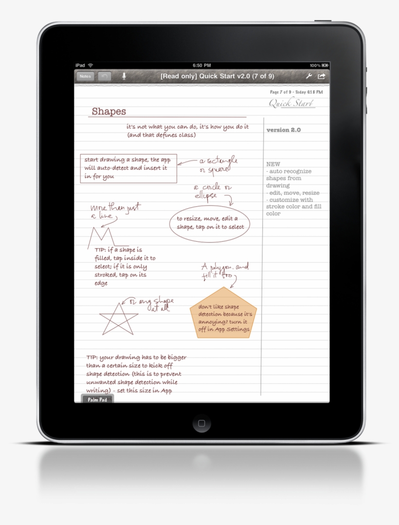Let You Draw A Basic Shape With Your Finger, Auto-detect - Ebook Sony, transparent png download