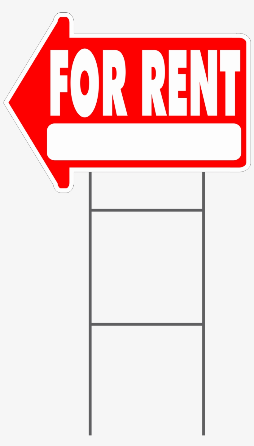 For Rent Yard Sign Arrow Shaped With Frame Statrting - Sale For Rent Png, transparent png download