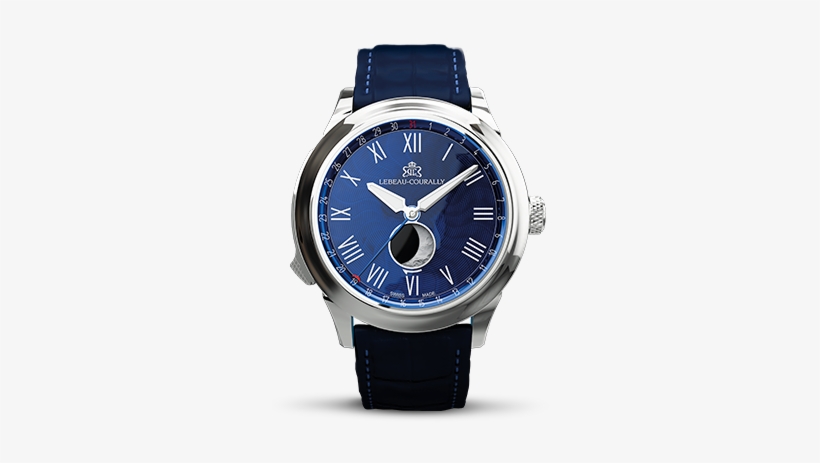 Moon Phase White Gold - Grovana 1025.1537, transparent png download